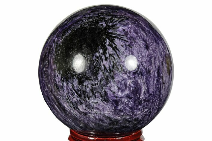 Polished Purple Charoite Sphere - Siberia #165457